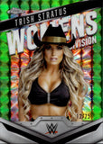 2025 Trish Stratus Topps Chrome WOMENS DIVISION GREEN GEOMETRIC REFRACTOR 12/75 #WD-TRI
