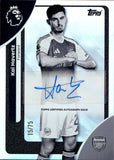 2025-26 Kai Havertz Autograph Topps Premier League #AC-KH 15/75 BLACK AND WHITE FOIL AUTO ARSENAL DAMAGE