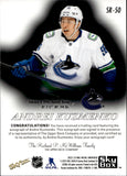 2022-23 Andrei Kuzmenko Upper Deck Skybox Metal Universe PREMIUM PROSPECTS AUTOGRAPHS ROOKIE AUTO Vancouver Canucks #SR-50