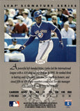 1996 Carlos Delgado Leaf Signature Series AUTO Toronto Blue Jays