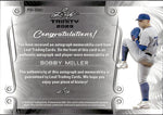 2023 Bobby Miller Leaf Trinity PLATINUM PATCH AUTO 24/49 AUTOGRAPH RELIC #PA-BM1 Los Angeles Dodgers