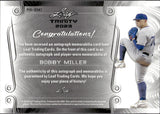 2023 Bobby Miller Leaf Trinity PLATINUM PATCH AUTO 24/49 AUTOGRAPH RELIC #PA-BM1 Los Angeles Dodgers