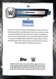 2025 Elton Prince Topps Chrome BLUE GEOMETRIC REFRACTOR 84/99 #74 Friday Night Smackdown