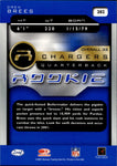 2001 Drew Brees Leaf Quantum ROOKIE RC #202 San Diego Chargers