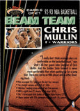 1992-93 Chris Mullin Topps Stadium Club MEMBERS ONLY BEAM TEAM #6 Golden State Warriors