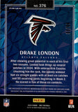 2024 Drake London Panini One WONDERFUL ONES PATCH AUTO 03/99 AUTOGRAPH RELIC #376 Atlanta Falcons