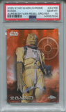 2025 Bossk Topps Star Wars Chrome REBEL ORANGE REFRACTOR AUREBESH VARIATION 21/25 PSA 10 #AV108 7934