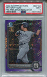 2022 Anthony Volpe Bowman Chrome PURPLE SHIMMER REFRACTOR 125/250 PSA 9 #BCP182 New York Yankees 1355