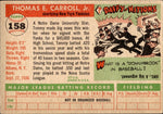 1955 Tom Carroll Topps #158 New York Yankees BV $30