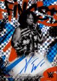 2025 Xavier Woods Topps Finest WWE BLUE CHECKERBOARD AUTO 07/75 AUTOGRAPH #FA-WDS Monday Night Raw