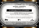 2021 MIchael Conforto Topps Museum Collection SIGNATURE SWATCHES DUAL JERSEY AUTO 349/349 AUTOGRAPH RELIC #SPDRA-MCO New York Mets