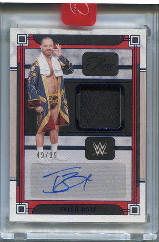 2024 Tyler Bate Panini Three Count SHIRT AUTO 49/99 AUTOGRAPH RELIC #MA-TBT Monday Night Raw