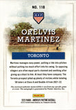 2023 Orlevis Martinez Panini America's Pastime ROOKIE JUMBO JERSEY AUTO 016/150 AUTOGRAPH RELIC RC #118 Toronto Blue Jays