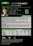2005 Justin Verlander Bowman Chrome ROOKIE RC #217 Detroit Tigers