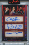 2025 Alicia Silverstone Paul Rudd Stacey Dash Leaf Red Carpet PURPLE FOIL TRIPLE AUTO 5/5 AUTOGRAPH #TA-15 Clueless
