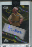 2022 Tim Rose as Admiral Ackbar Topps Chrome Black Star Wars YELLOW REFRACTOR AUTO 26/50 AUTOGRAPH #A-TR
