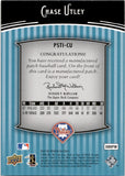 2008 Chase Utley Upper Deck Premier PREMIER STITCHINGS MANUFACTURED PATCH 52/75 #PSTI-CU Philadelphia Phillies