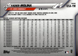 2020 Yadier Molina Topps Chrome REFRACTOR AUTO AUTOGRAPH #USA-YM St. Louis Cardinals
