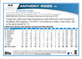 2013 Anthony Rizzo Topps SP FOUL BALL CATCH VARIATION #44 Chicago Cubs