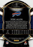 2020 Josh Allen Panini Select CONCOURSE RED AND BLUE DIE CUT #22 Buffalo Bills
