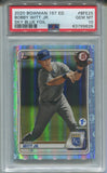 2020 Bobby Witt Jr. Bowman 1ST Edition SKY BLUE FOIL 1ST BOWMAN PSA 10 #BFE25 Kansas City Royals 9626