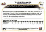 2022 Ryan Holgate Topps Pro Debut Chrome ORANGE RAY WAVE 11/25 #PDC-21 St. Louis Cardinals