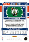 2024-25 Jayson Tatum Panini NBA Hoops PREMIUM ORANGE PRIZM 104/199 #172 Boston Celtics