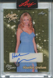 2025 Heather Graham Leaf Red Carpet SUPER STAR GOLD PRISMATIC AUTO 1/1 ONE OF ONE AUTOGRAPH #S-HG1 The Hangover