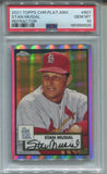 2021 Stan Musial Topps Chrome Platinum Anniversary REFRACTOR PSA 10 #601 St. Louis Cardinals HOF 8928