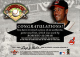 2001 Roberto Alomar Fleer Platinum LUMBERJACKS BAT RELIC #_ROAL Cleveland Indians