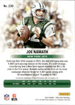 2023 Joe Namath Panini Prestige XTRA POINTS PINK 17/25 #230 New York Jets HOF