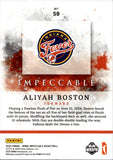 2025 Aliyah Boston Panini Impeccable WNBA SILVER 34/40 #59 Indiana Fever