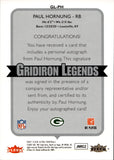2007 Paul Hornung Fleer Ultra GRIDIRON LEGENDS AUTO 38/99 AUTOGRAPH #GL-PH Green Bay Packers HOF