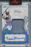 2025 Eddie Murray Leaf Spectacular PLATINUM BLUE SIGNATURE SWATCH JUMBO JERSEY AUTO 3/5 AUTOGRAPH RELIC #SS-EM1 Baltimore Orioles HOF