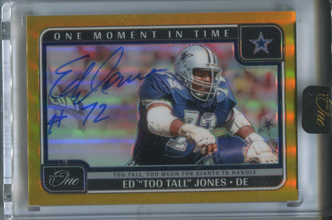 2024 Ed "Too Tall" Jones Panini One GOLD ONE MOMENT IN TIME AUTO 02/10 AUTOGRAPH #397 Dallas Cowboys HOF