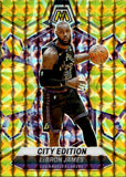 2023-24 LeBron James Panini Mosaic REACTIVE YELLOW MOSAIC PRIZM #278 Los Angeles Lakers