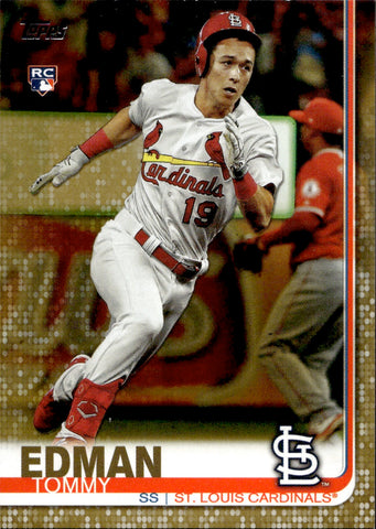 2019 Tommy Edman Topps Update Series GOLD ROOKIE 0245/2109 RC #US84 St. Louis Cardinals
