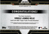 2021 Dansby Swanson Topps Triple Threads JUMBO JERSEY 17/48 RELIC #SJR-DSW Atlanta Braves