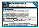 2007 Freddie Freeman Bowman Draft Picks and Prospects Chrome 1ST BOWMAN ROOKIE RC #BDPP12 Atlanta Braves 8