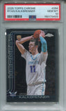 2025-26 Ryan Kalkbrenner Topps Chrome ROOKIE RC PSA 10 #284 Charlotte Hornets 3433