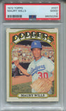 1972 Maury Wills Topps PSA 2 #437 Los Angeles Dodgers 2256