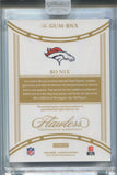 2025 Bo Nix Panini Flawless HOLO SILVER DUAL PATCH 03/25 RELIC #GUM-BNX Denver Broncos