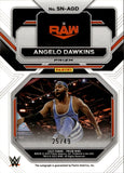 2023 Angelo Dawkins Panini Prizm BLUE SENSATIONAL SIGNATURES AUTO 25/49 AUTOGRAPH #SN-AGD Monday Night Raw