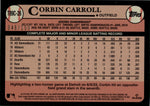 2024 Corbin Carroll Topps Series 1 1989 CHROME SILVER PACK BLUE 048/150 #T89C-26 Arizona Diamondbacks