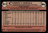 2024 Corbin Carroll Topps Series 1 1989 CHROME SILVER PACK BLUE 048/150 #T89C-26 Arizona Diamondbacks