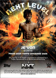 2025 Je'Von Evans Topps Universe WWE NEXT LEVEL BLUE AUTO 195/199 AUTOGRAPH #NLA-JVE NXT