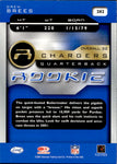2001 Drew Brees Leaf Quantum ROOKIE RC #202 San Diego Chargers
