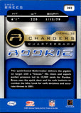 2001 Drew Brees Leaf Quantum ROOKIE RC #202 San Diego Chargers
