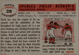 1956 Chuck Bednarik Topps #28 Philadelphia Eagles HOF
