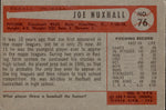 1954 Joe Nuxhall Bowman #76 Cincinnati Reds BV $12